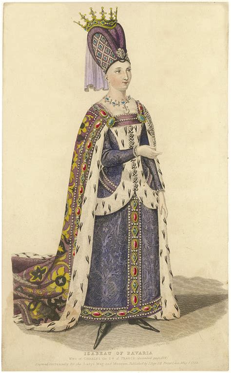 Isabeau De Baviere Queen Of Charles Vi Drawing by Mary Evans Picture Library - Fine Art America