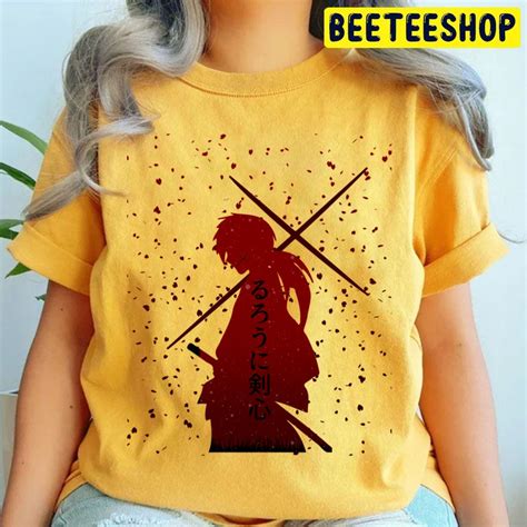 Rurouni Kenshin Samurai X Battousai Anime Trending Unisex T Shirt ...