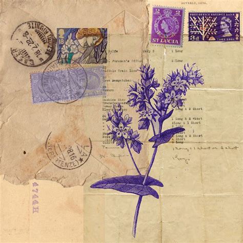 Vintage paper Collage by Carin Andersson | Mixed media art journaling ...