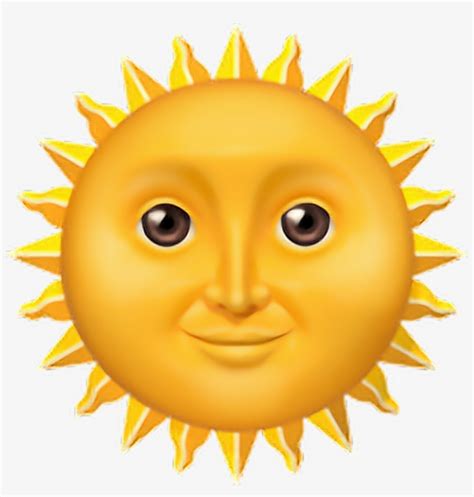 Sun With Face Emoji 🌞 Sunface Sun Face Emoji Emotico - Sonne Whatsapp - Free Transparent PNG ...