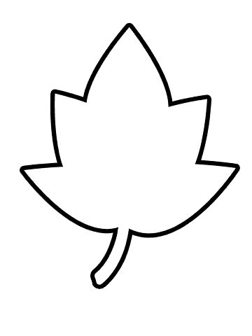 Maple Leaf Outline Printable