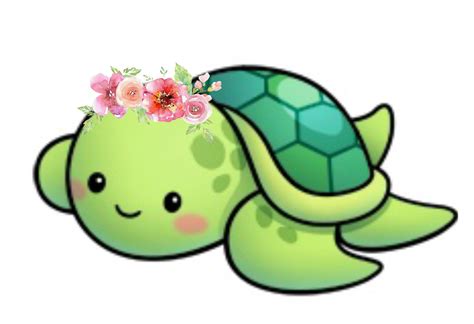 Download HD Clipart Turtle Cute - Tortuga Kawaii Transparent PNG Image ...