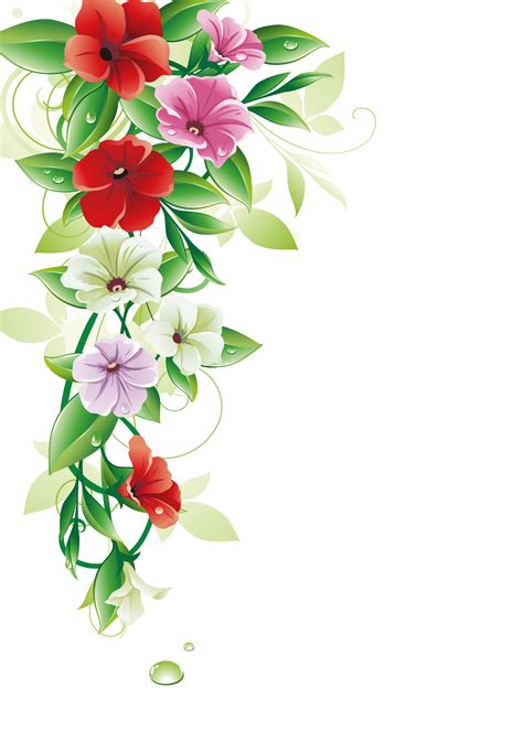 Flower Clip art - Flower Border png download - 1166*1654 - Free ...