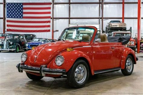 1974 Volkswagen Beetle 44001 Miles Brilliant Orange Convertible 1600cc 4-Cylind for sale ...