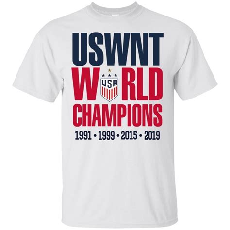 USWNT 2019 World Cup Champions 4 Star T-Shirt - Reviewshirts Office