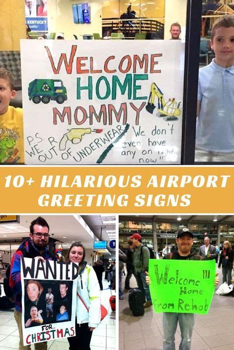 10+ Hilarious Airport Greeting Signs That Are As Embarrassing As They Are Funny | Funny airport ...