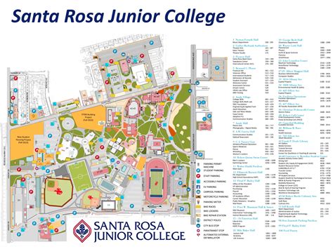 Santa Rosa Junior College Campus Map - Ontheworldmap.com