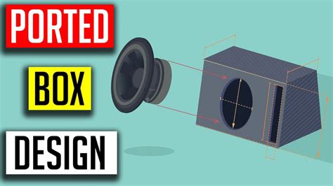 How to design a ported subwoofer box - for beginners - YouTube