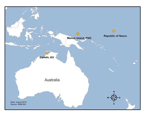 Nauru And Manus Island Map