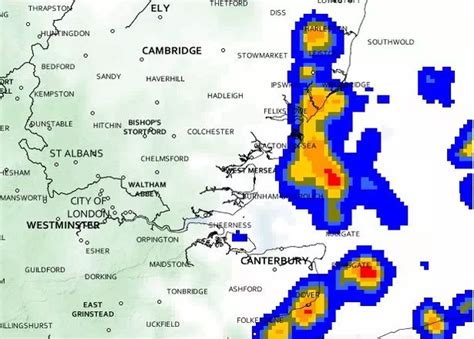 Essex weather: Map shows when thunderstorms and rain next set to hit ...