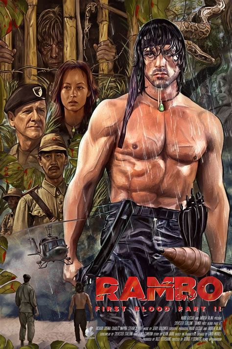 Rambo: First Blood Part II by Oscar Martínez - Home of the Alternative Movie Poster -AMP-