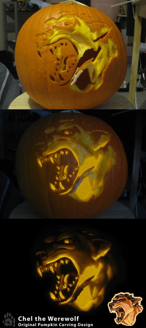 Chel the Werewolf- Pumpkin by CanineHybrid on DeviantArt