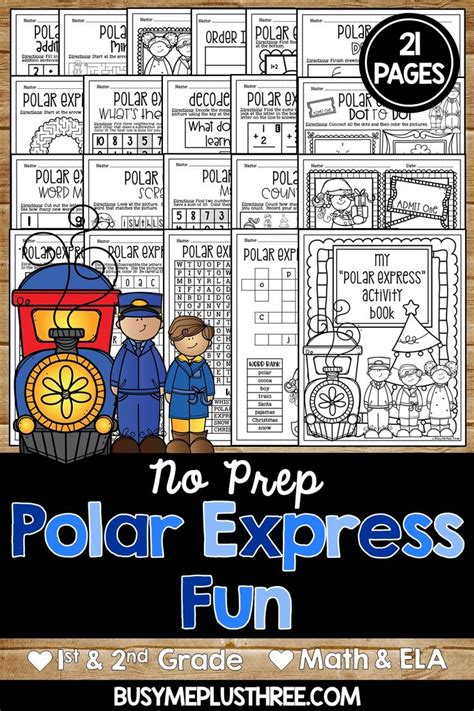 Winter Train Express Activities Packet NO PREP Fun | Polar Express Day ...