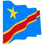 Waving flag of Botswana | Free SVG