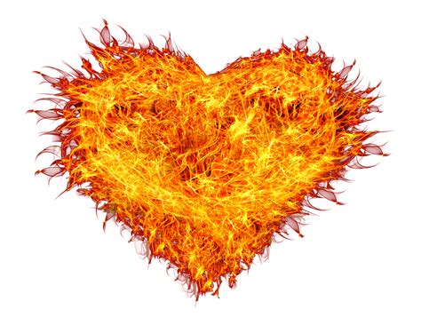 Fire Heart PNG Image for Free Download