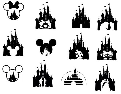 89 Disney Castle.svg SVG PNG EPS DXF File