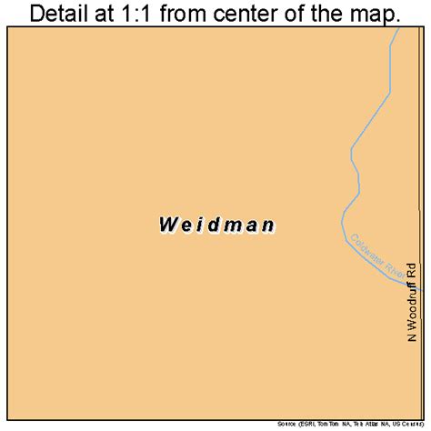 Weidman Michigan Street Map 2685140