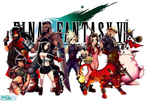 ArtStation - Final Fantasy 7 cast