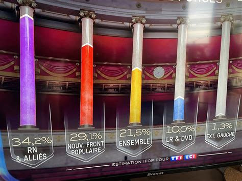 First results of French Parliament elections: RN & allies to get 34.2% ...