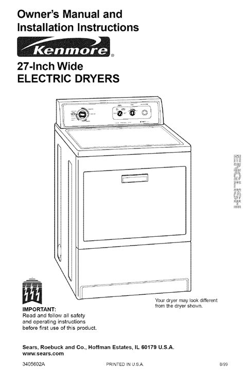 Kenmore 70 Series Dryer Schematic