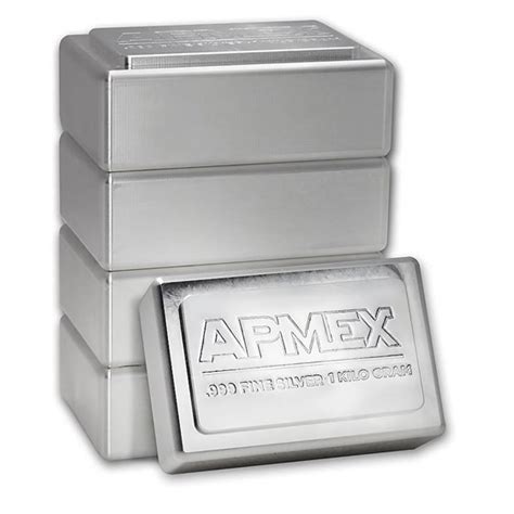 Buy 1 kilo Silver Bar - APMEX (Stackable) | APMEX