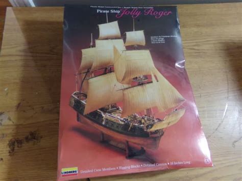 MODEL KIT LINDBERG Jolly Roger Pirate Ship New Sealed $3.99 - PicClick