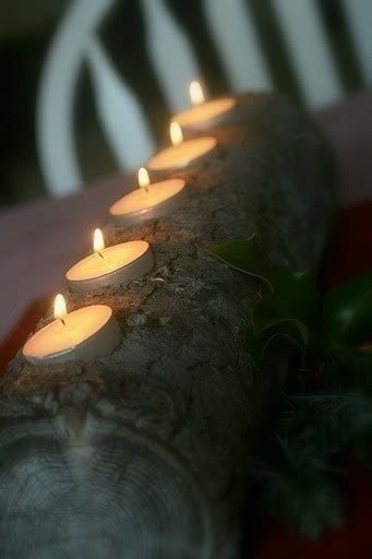 Yule Log Candle Holder · How To Make A Votive / Candle Holder · Gardening and Woodwork on Cut ...