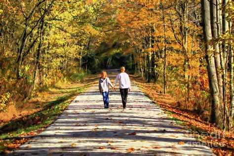 Fall Walk In The Woods Photograph by Randy Steele