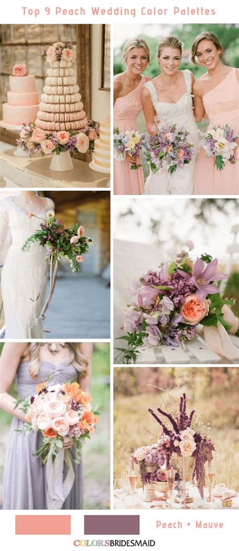 Top 9 Peach Wedding Color Palettes for 2019 | Peach wedding, Peach wedding colors, Wedding colors