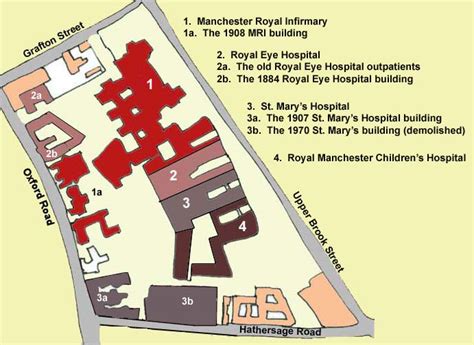 Hospital Manchester Royal Infirmary Map - Map Of Staten