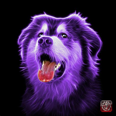 Purple Malamute Dog Art - 6536 - BB Painting by James Ahn - Fine Art America