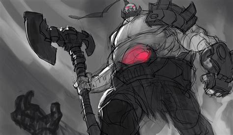 Classic Sion Splash Art Process (4) | Wallpapers & Fan Arts | League Of Legends | LoL Stats