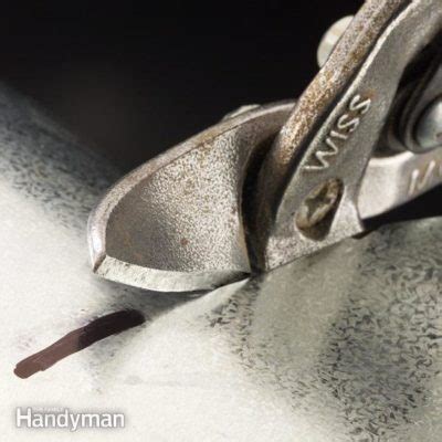 How to Use Tin Snips to Cut Sheet Metal | The Family Handyman