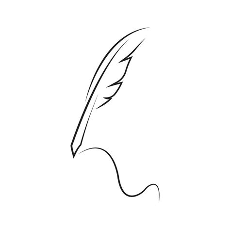 quill pen logo 16127370 Vector Art at Vecteezy