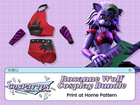 Roxy Wolf PDF Cosplay Pattern Security Breach Inspired - Etsy