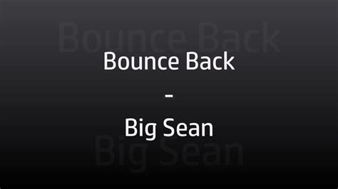 Bounce Back Lyrics - YouTube