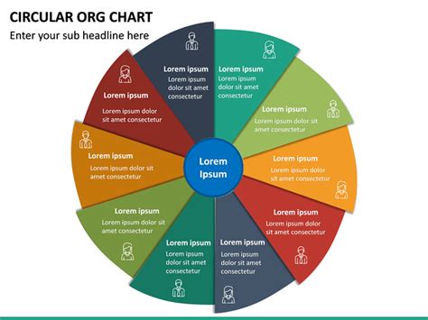 Circular ORG Chart PowerPoint Template | SketchBubble