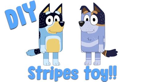 ️🎨 DIY Uncle Stripes from Bluey | Disney Jr | ABC Kids | New Bluey Toys ...