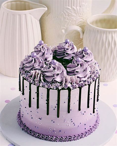 Lavender Drip Cake! I felt like making a drip cake so here it is ...