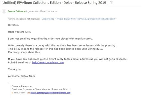 Untitled EP/Album Collector's Edition delayed until Spring (Maybe UK only?) : r/mewithoutYou