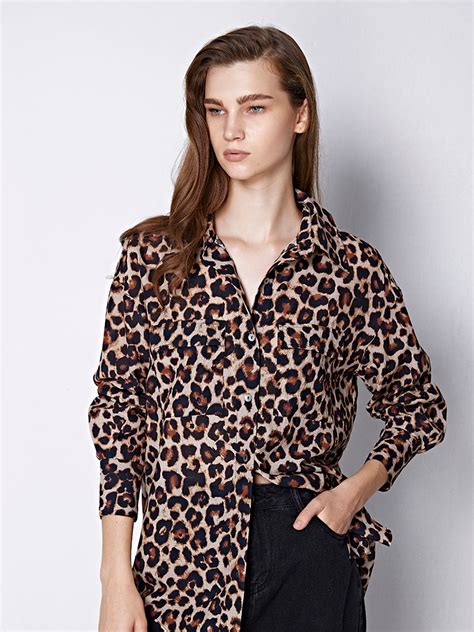 Leopard Print Utility Shirt