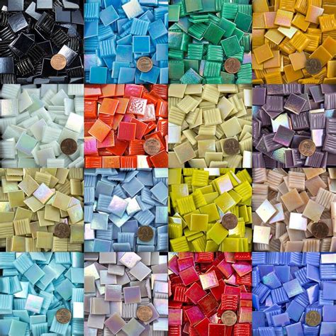 Morjo™ Iridescent Glass Mosaic Tiles 3/4 Inch | Mosaic art supplies, Mosaic tiles, Glass mosaic ...