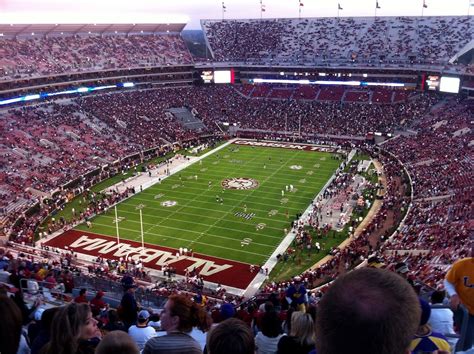 Our view at Bryant-Denny Stadium last Saturday night | Flickr