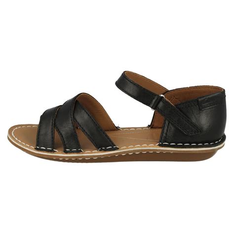 Ladies Casual Leather Flat Wide Fit Summer Sandals Tustin sahara | eBay