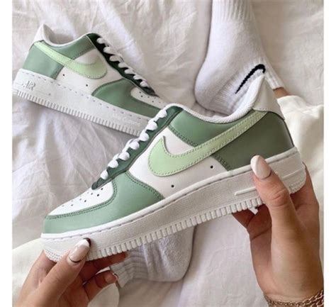 Custom Nike Air Force 1 Low Olive Green - Etsy