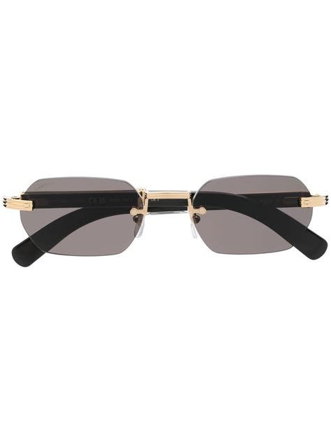 Cartier Eyewear Rectangle Tinted Sunglasses - Farfetch