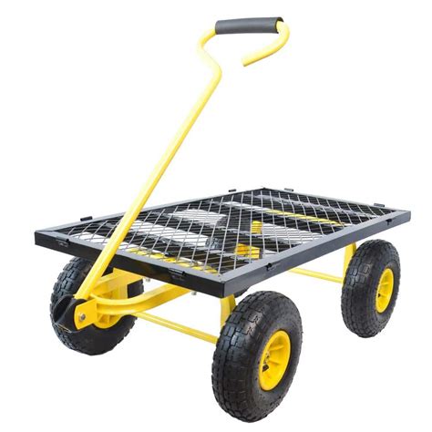 16.75 cu. ft. Metal Garden Cart FCBF11-3 - The Home Depot