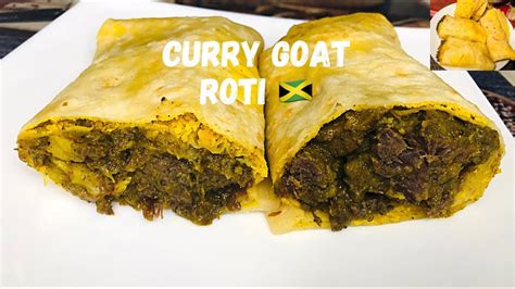 HOW TO MAKE BEST CURRY GOAT ROTI WRAP - YouTube