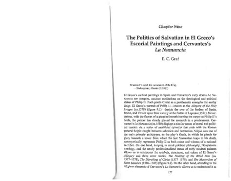 (PDF) The Politics of Salvation in El Greco's Escorial Paintings and Cervantes's "La Numancia ...