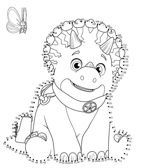 Dino Egg Dino Ranch Coloring Page - Free Printable Coloring Pages for Kids